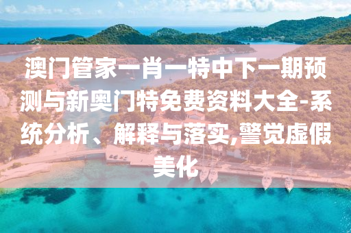 澳門管家一肖一特中下一期預(yù)測(cè)與新奧門特免費(fèi)資料大全-系統(tǒng)分析、解釋與落實(shí),警覺虛假美化